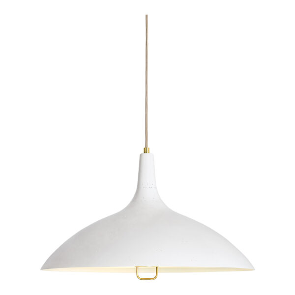 1965 Pendant Brass/ Classic White