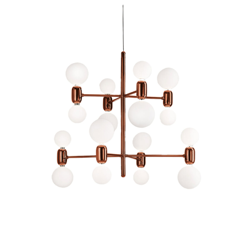 Aballs Chandelier 8 Copper