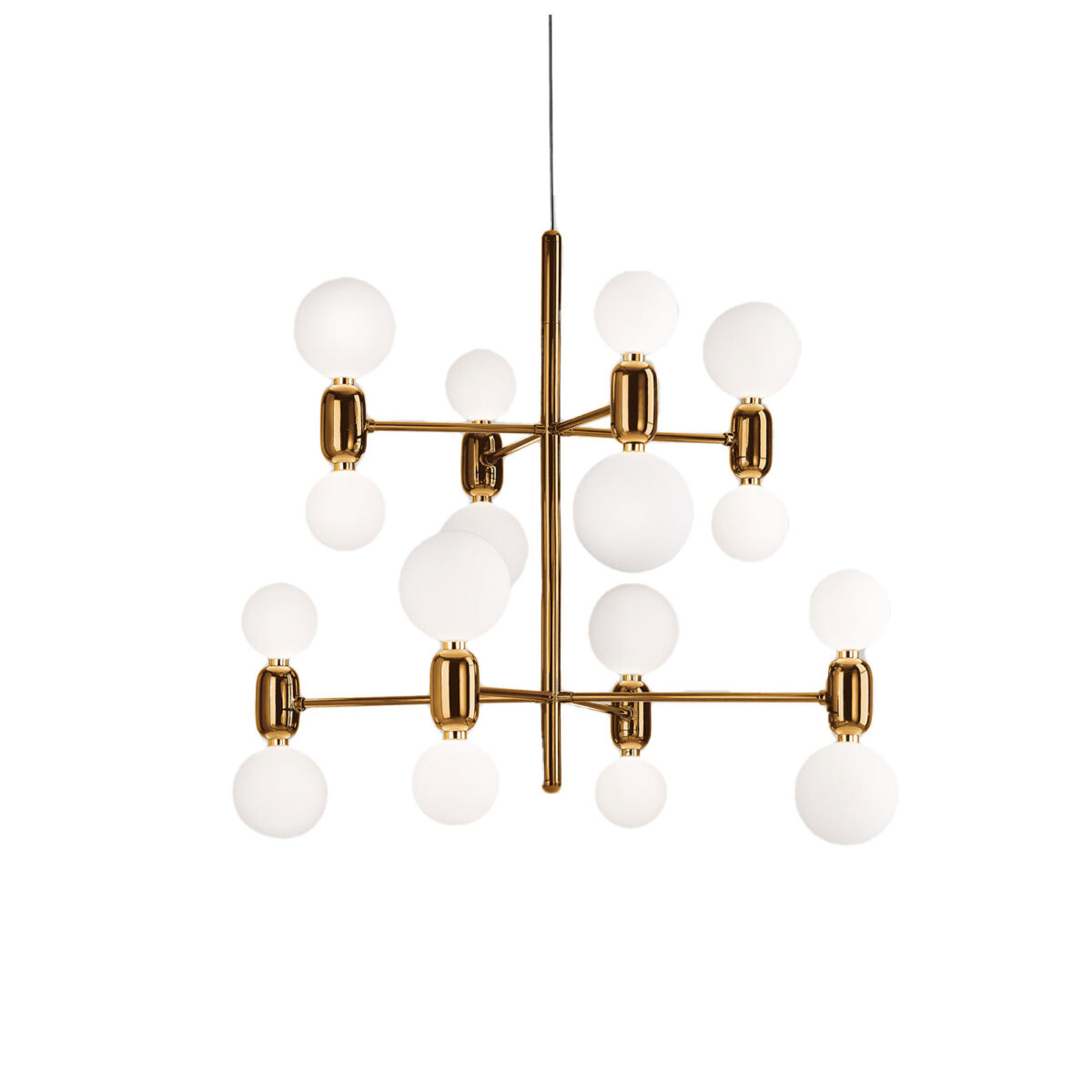 Aballs Chandelier 8 Gold