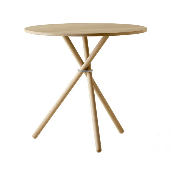 Aldric Café Table / Oak Light / Alu Light