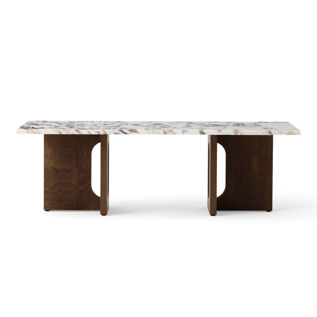 Androgyne Lounge Table Dark Stained Oak / Calacatta Viola