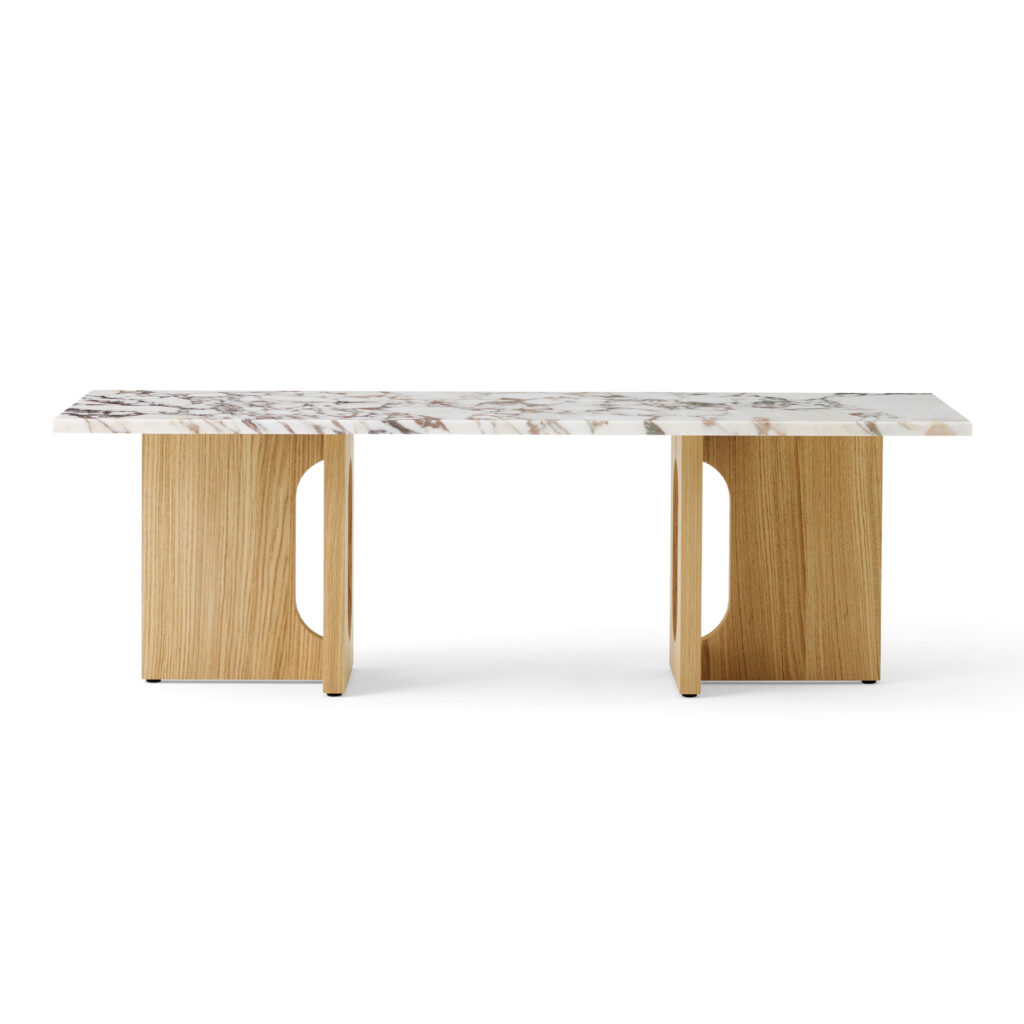 Androgyne Lounge Table Natural Oak / Calacatta Viola