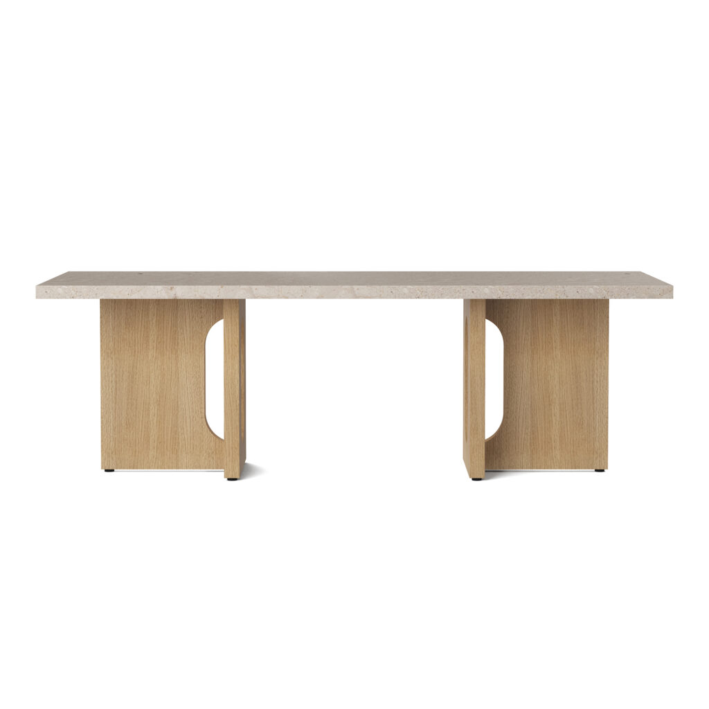 Androgyne Lounge Table Natural Oak / Kunis Breccia Stone
