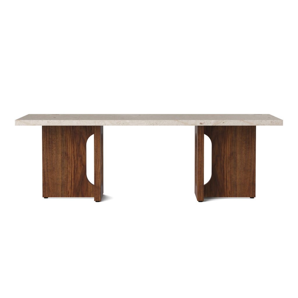 Androgyne Lounge Table Walnut / Kunis Breccia Stone