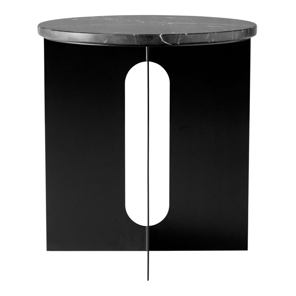 Androgyne Side Table Black / Black Marble