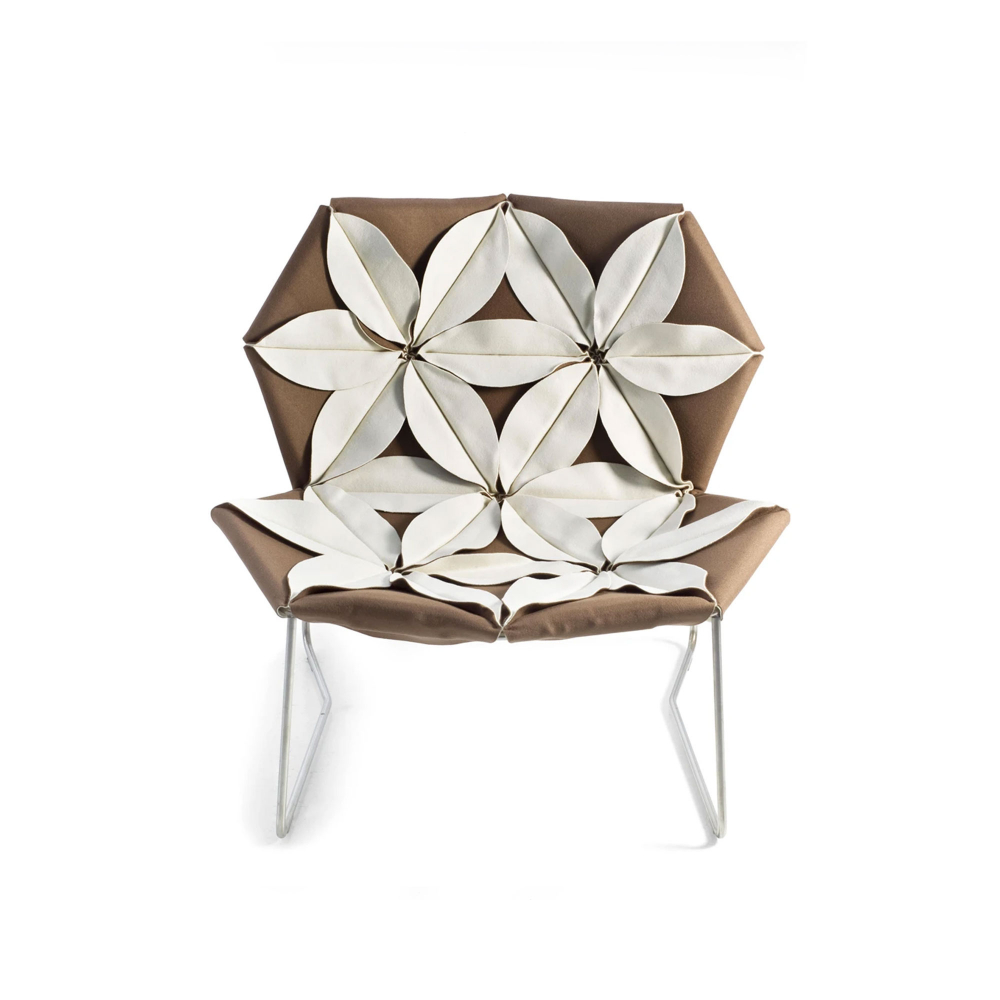 Antibodi Armchair With Flowers, Front,Front: Col.3, Back And Flower