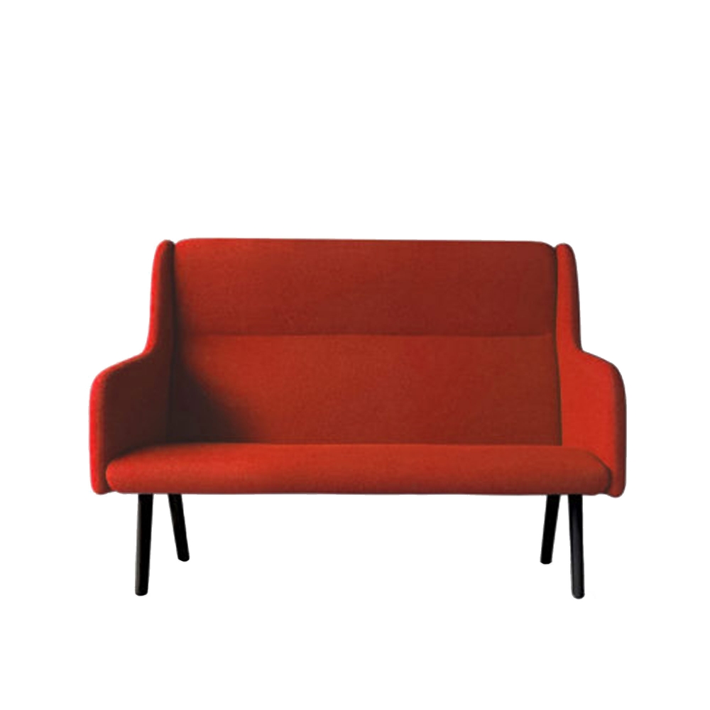 Anyway 2 Seater Sofa, High Back, Fabric C+, Kvadrat - Harald 3 0123