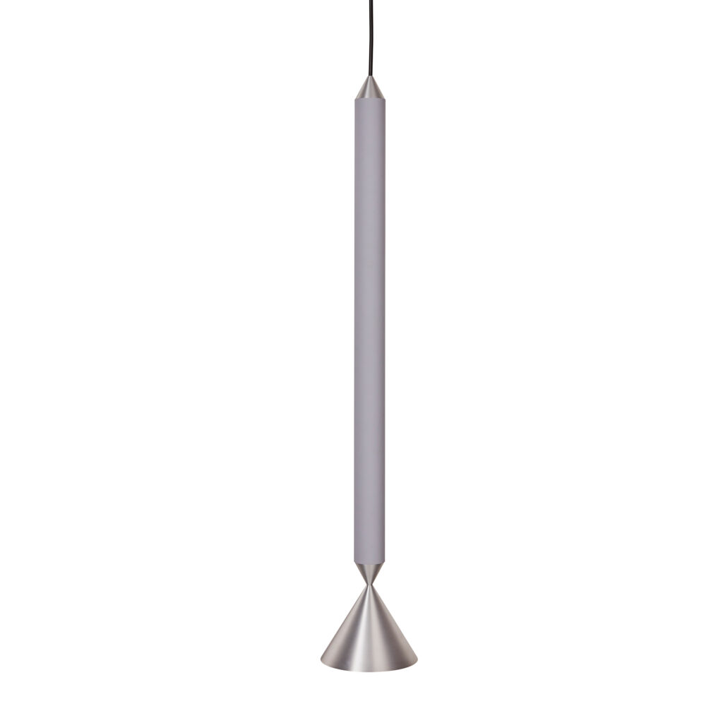 Apollo 59 Pendel Light Grey / Polished Aluminium