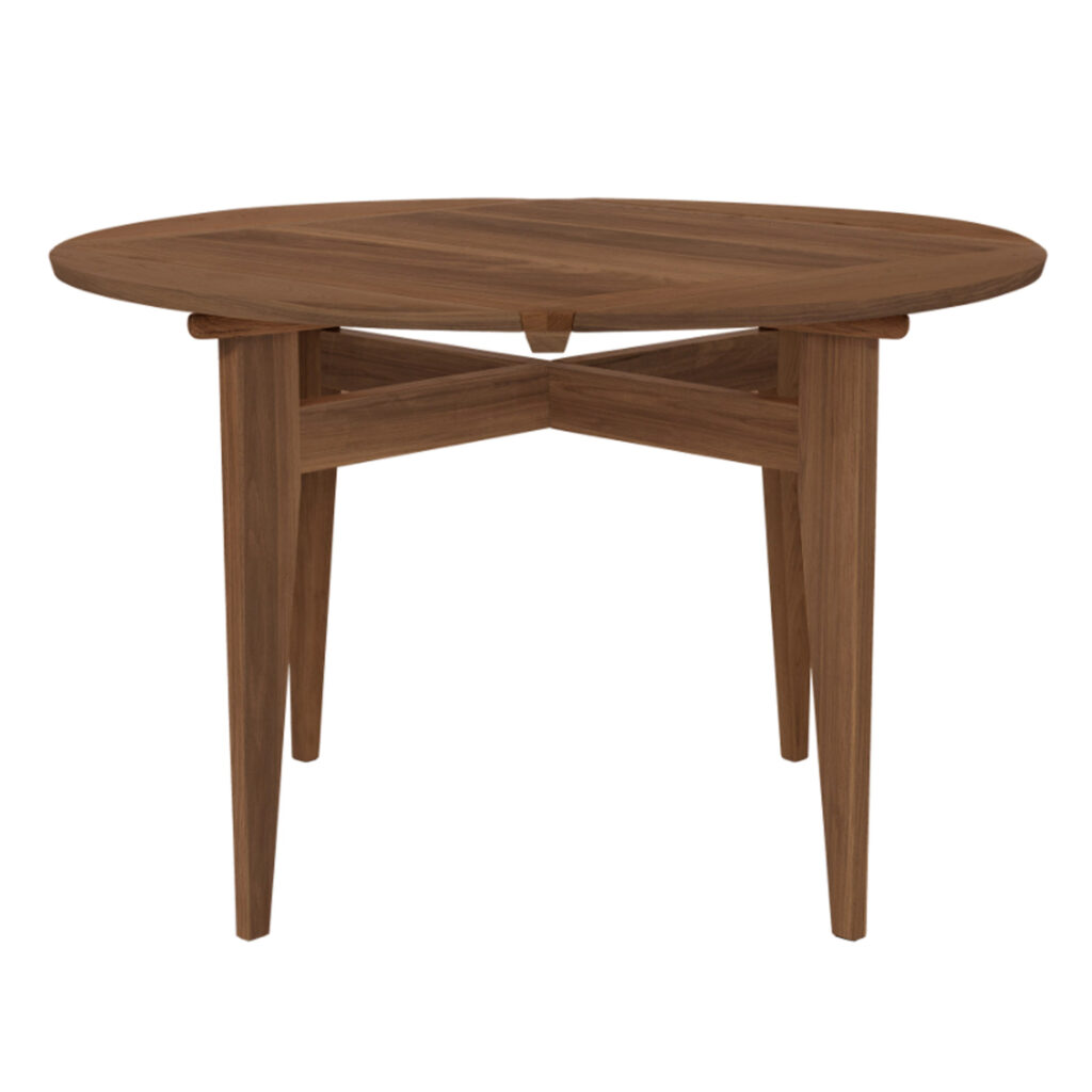 B-Table Dining Table Round / Square / American Walnut Matt Lacquered