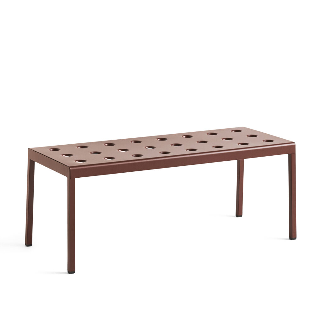 Balcony Low Table 96,5x41 cm / Iron Red