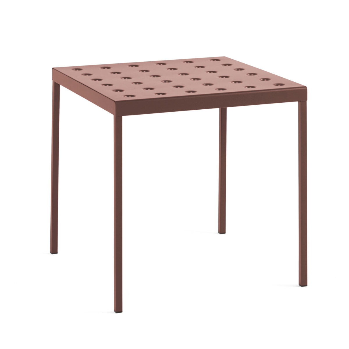 Balcony Table 75x76 Cm / Iron Red