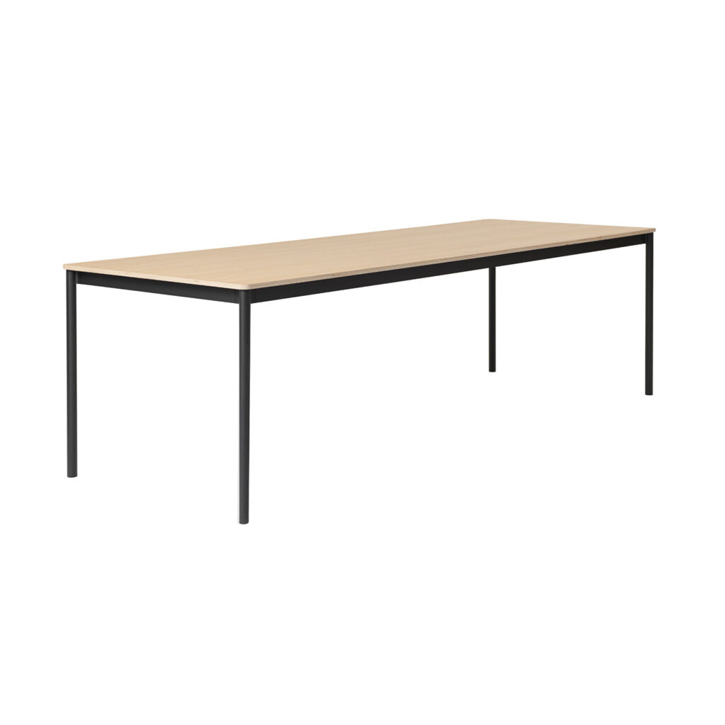 Base Table Black/Oak 140x80 cm