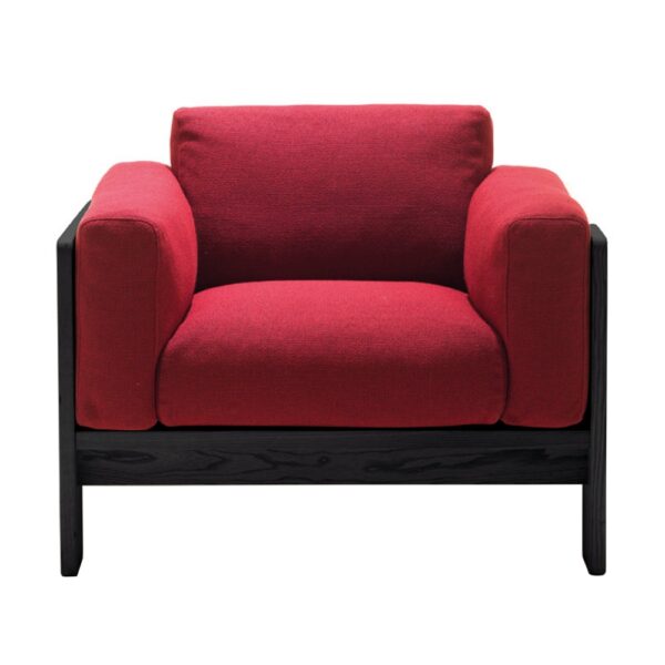Bastiano Lounge Chair, Läder: Kat. W - Volo - VOBLK