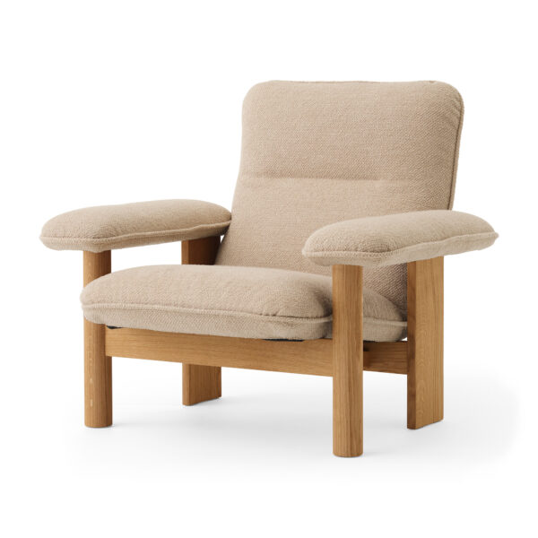 Brasilia Lounge Chair Natural Oak / Bouclé 02