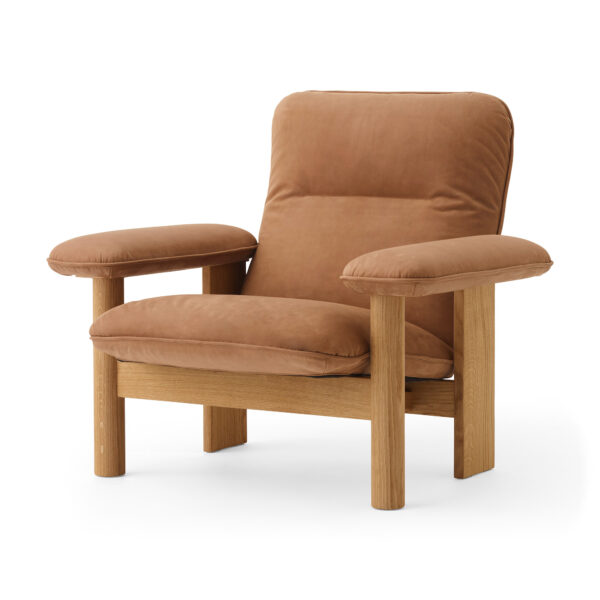 Brasilia Lounge Chair Natural Oak / Dunes Camel 21004