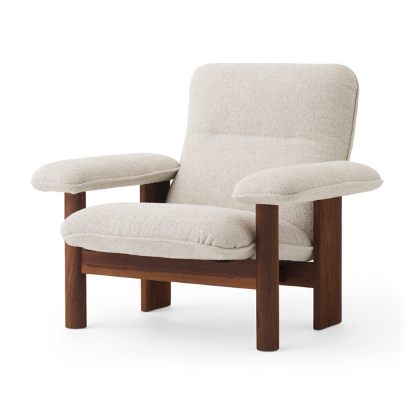 Brasilia Lounge Chair Walnut / Moss 011