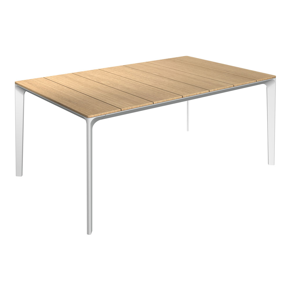 Carver Teak Table 170 cm White