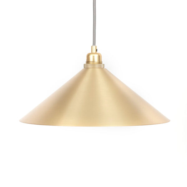 Cone Shade Brass Medium