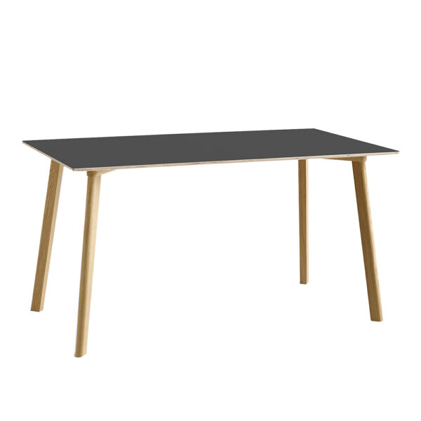 Copenhague Deux CPH210 140 cm Stone Grey Laminate / Waterbased Lacq Solid Oak