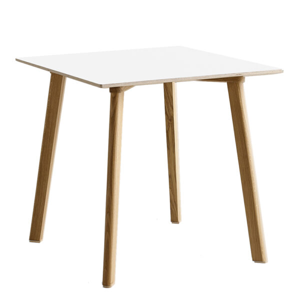 Copenhague Deux CPH210 75 cm Pearl White Laminate / Waterbased Lacq Solid Oak