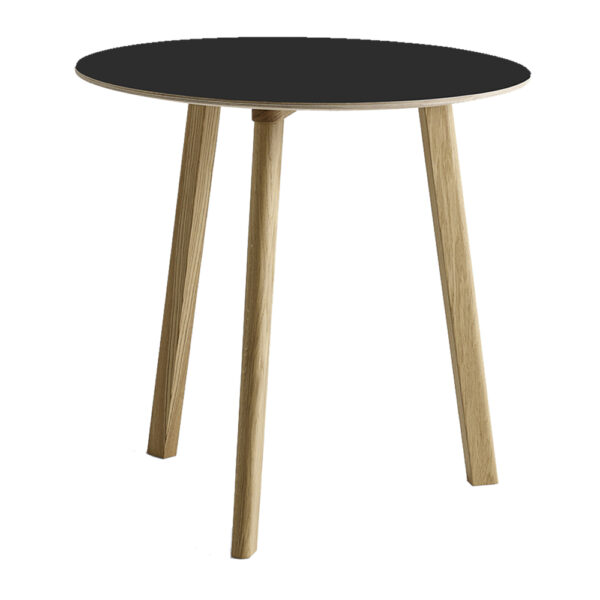 Copenhague Deux CPH220 75 cm Ink Black Laminate / Waterbased Lacq Solid Oak