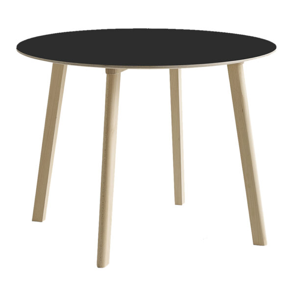 Copenhague Deux CPH220 98 cm Ink Black Laminate / Untreated Solid Beech