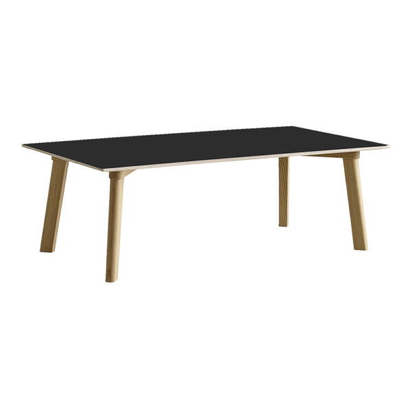 Copenhague Deux CPH250 120 cm Ink Black Laminate / Waterbased Lacq Solid Oak