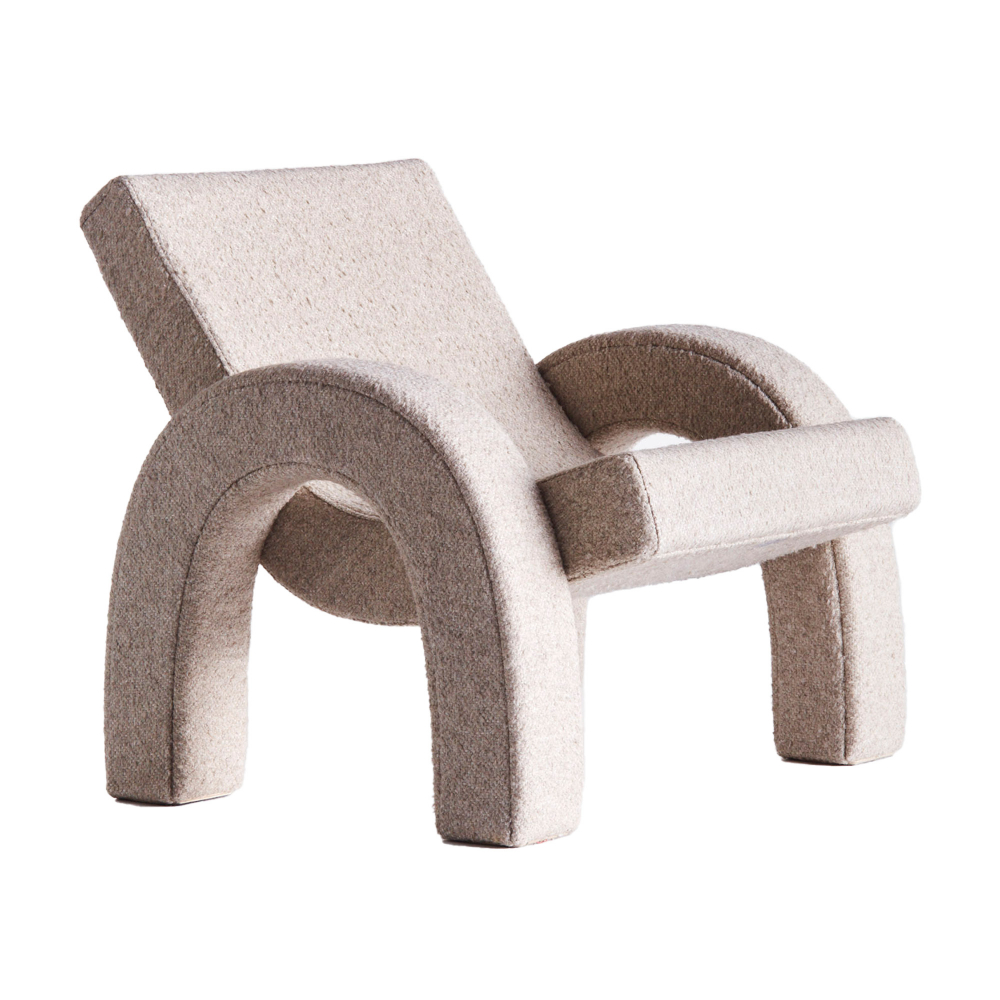 DD Arco Lounge Chair, Boucle Natural