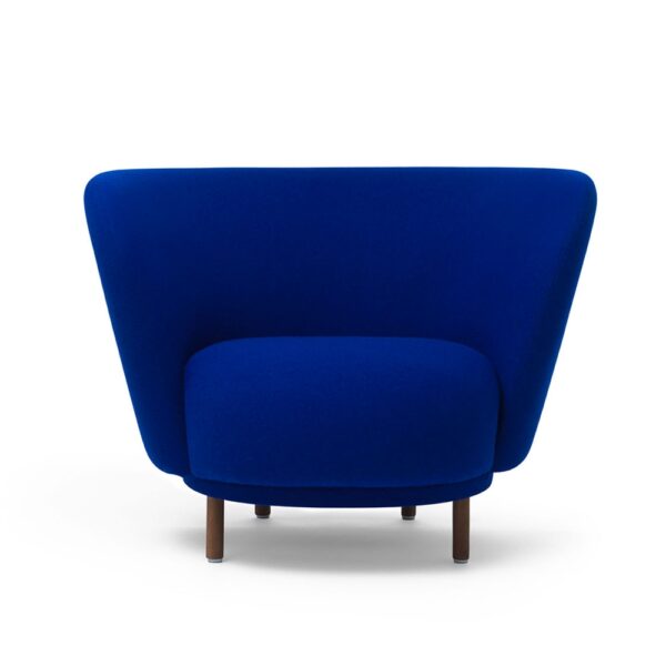 Dandy Armchair, Black Stained Legs, Fabric C+, Kvadrat - Hallingdal 65