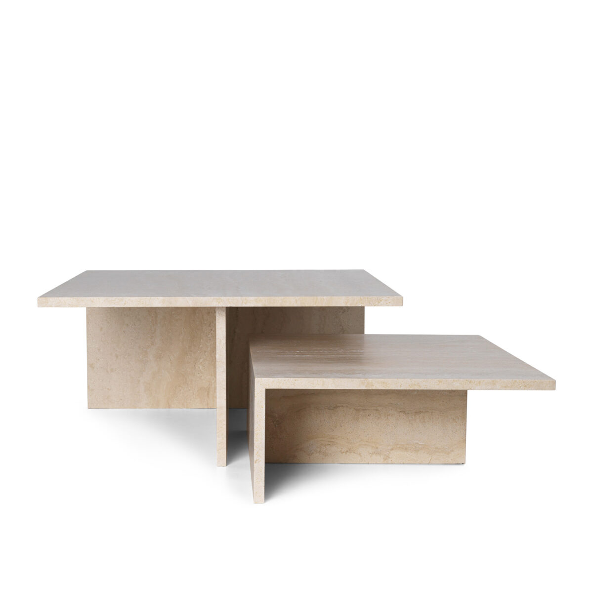 Distinct Grande Duo Tables / Travertine