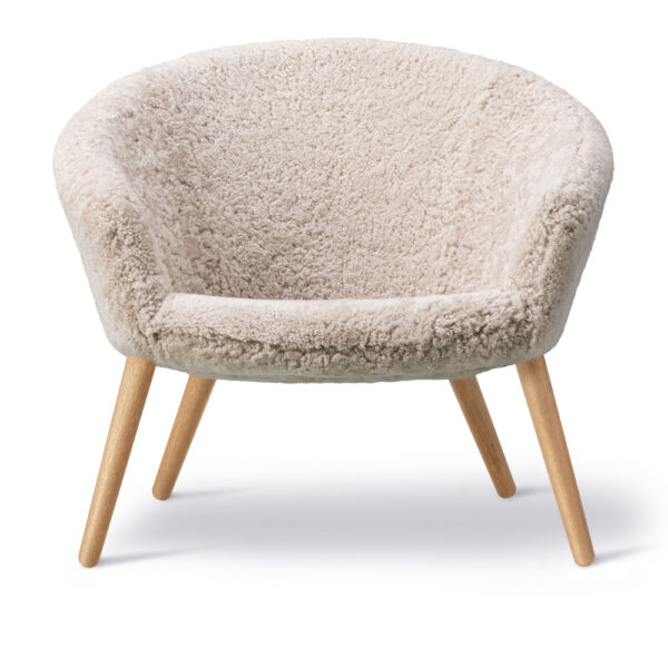 Ditzel Lounge Chair Oiled Oak Sheep Skin
