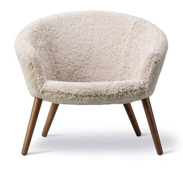 Ditzel Lounge Chair Walnut Sheep Skin