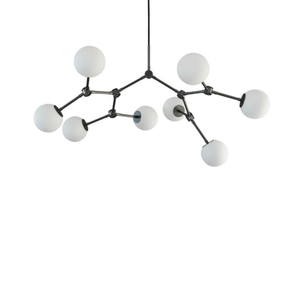 Drop Chandelier Bulp Mini Grey