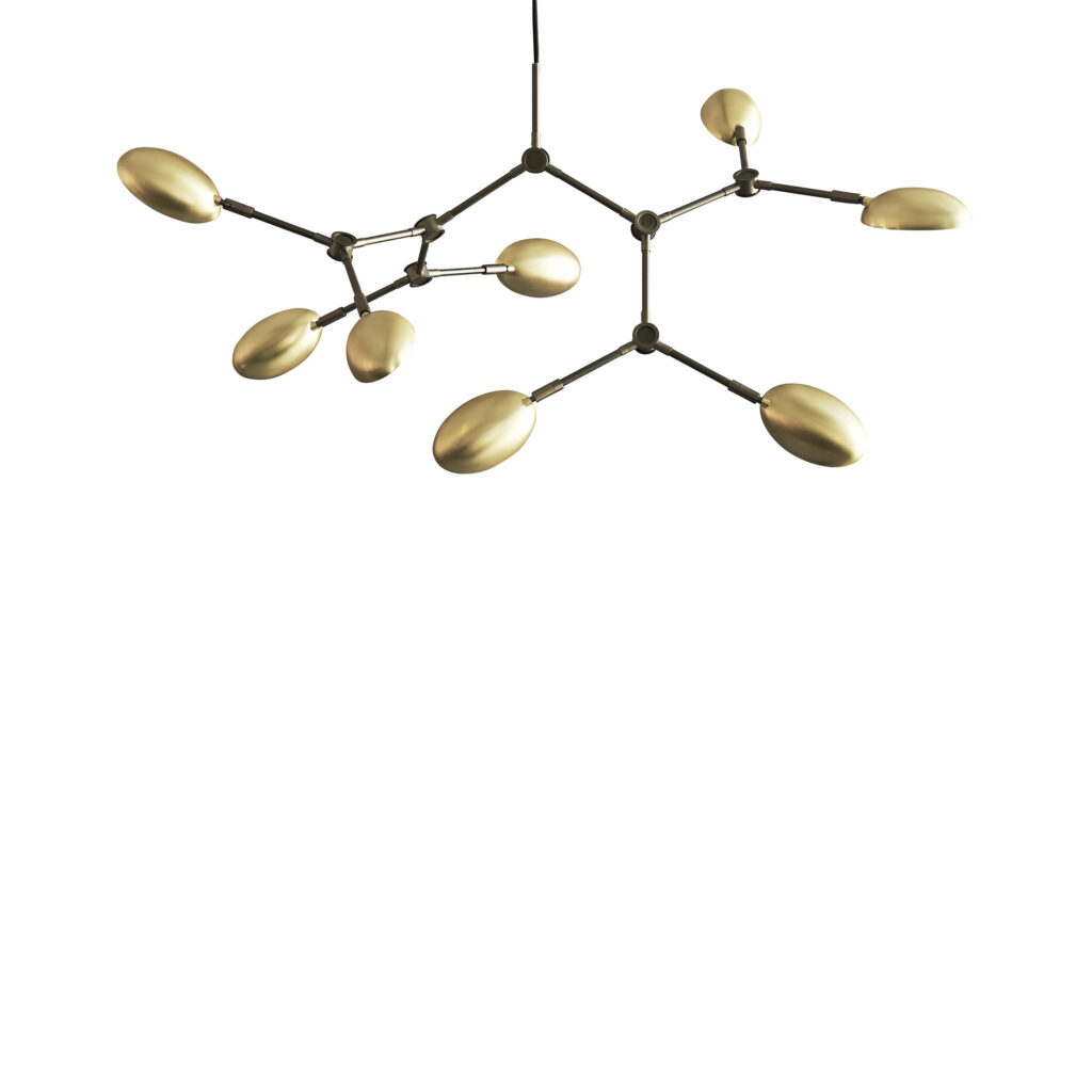 Drop Chandelier Mini Brass