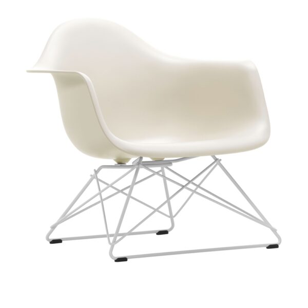 Eames Plastic Armchair LAR - 11 Pebble - White Base