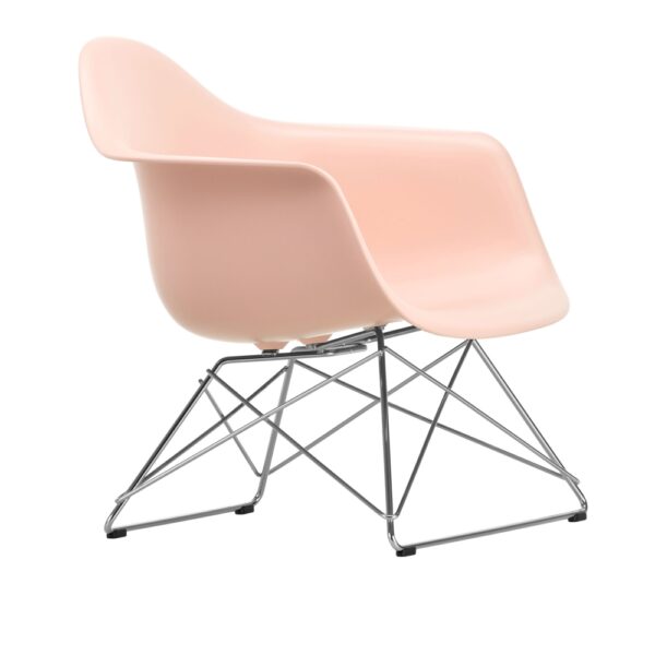 Eames Plastic Armchair LAR - 41 Pale Rose - Chrome Base