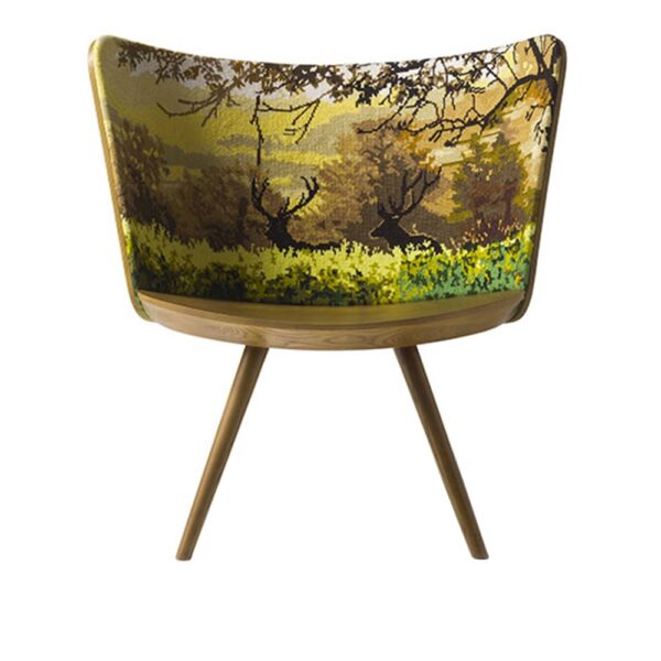 Embroidery Armchair, Cross-stitch Fixed Upholstery, Upholstery Autumn,