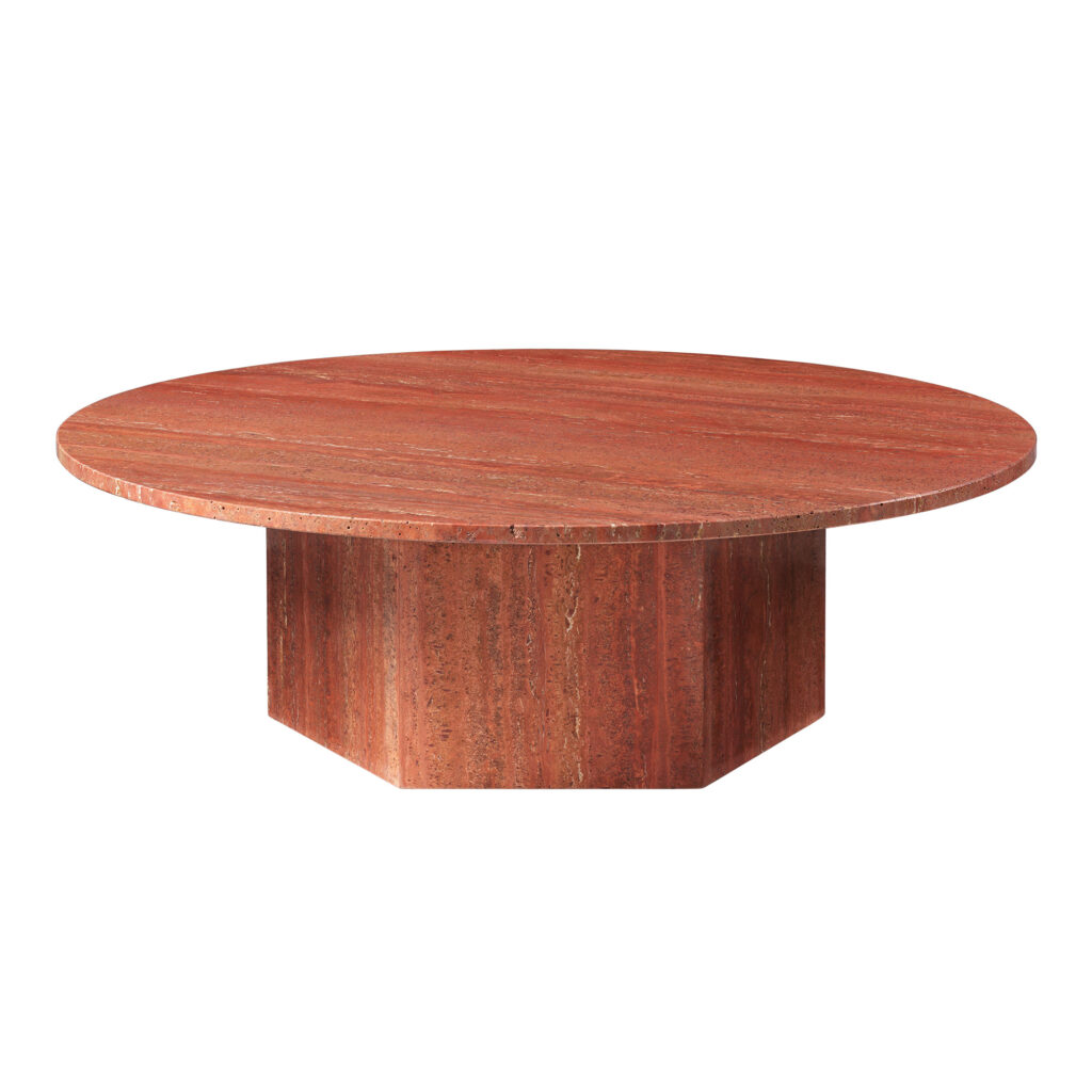 Epic Coffee Table 110 cm Red Travertine