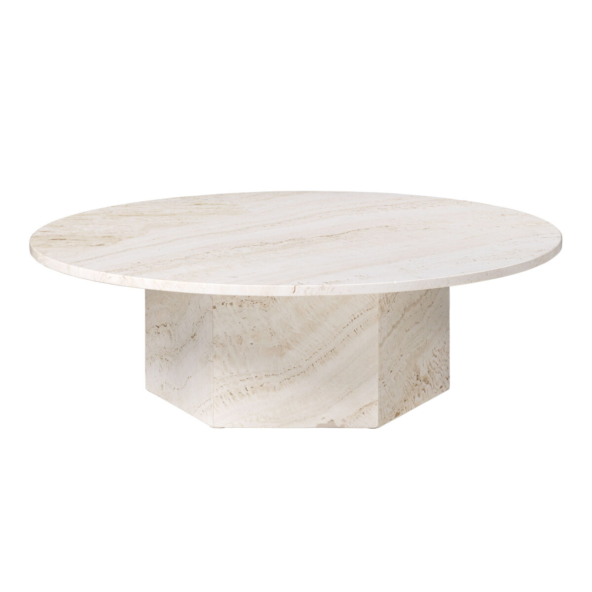 Epic Coffee Table 110 cm White Travertine