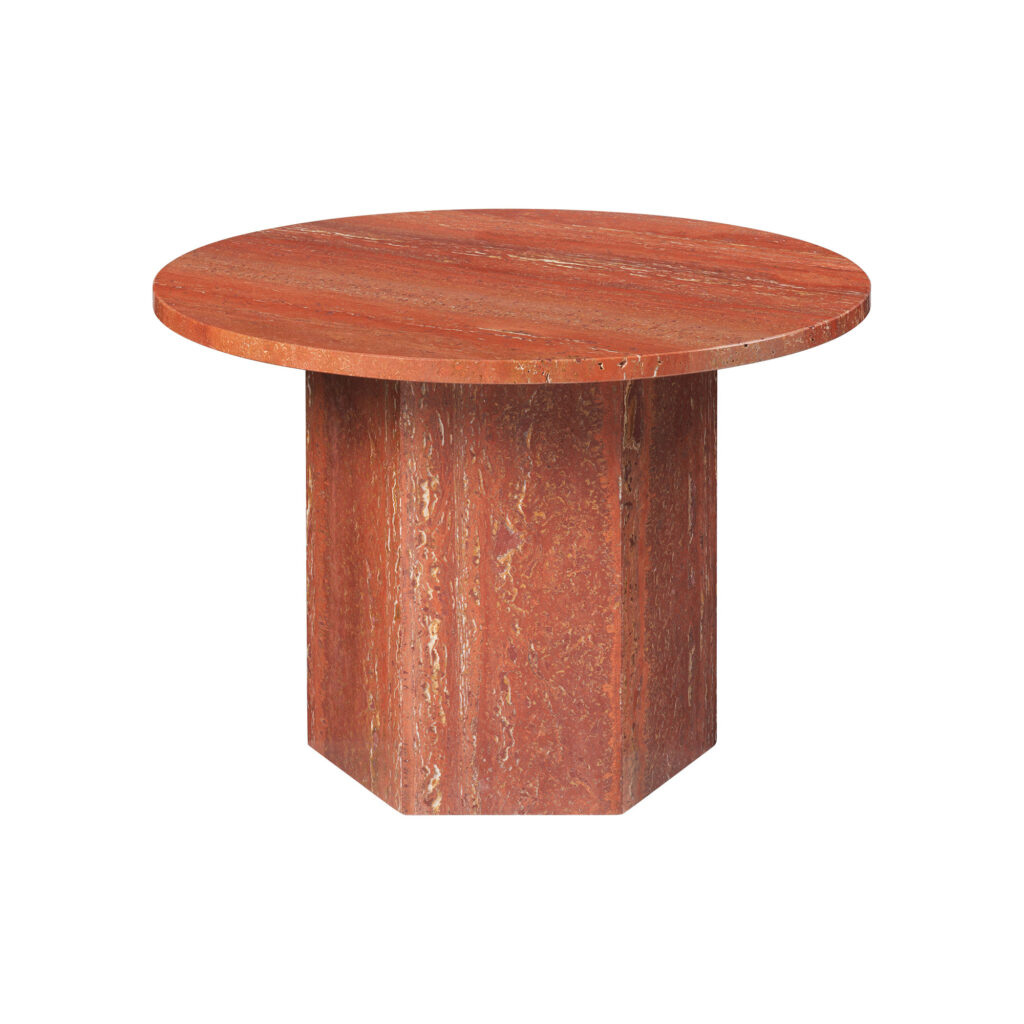Epic Coffee Table 60 cm Red Travertine