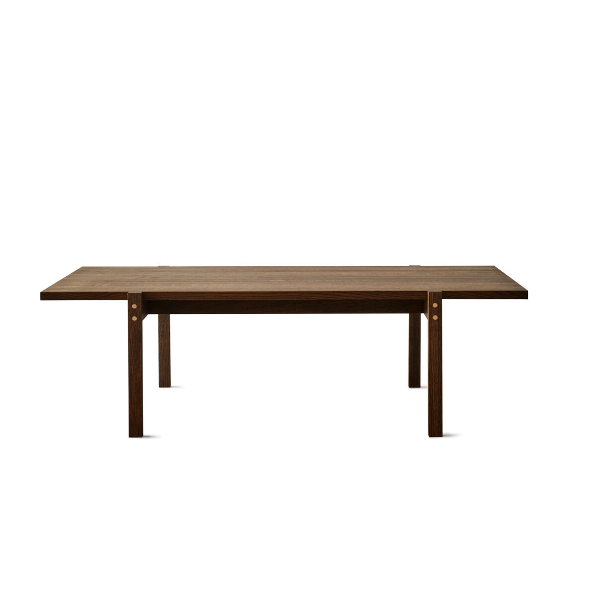 Eugene Coffee Table / Oak Dark / Brass