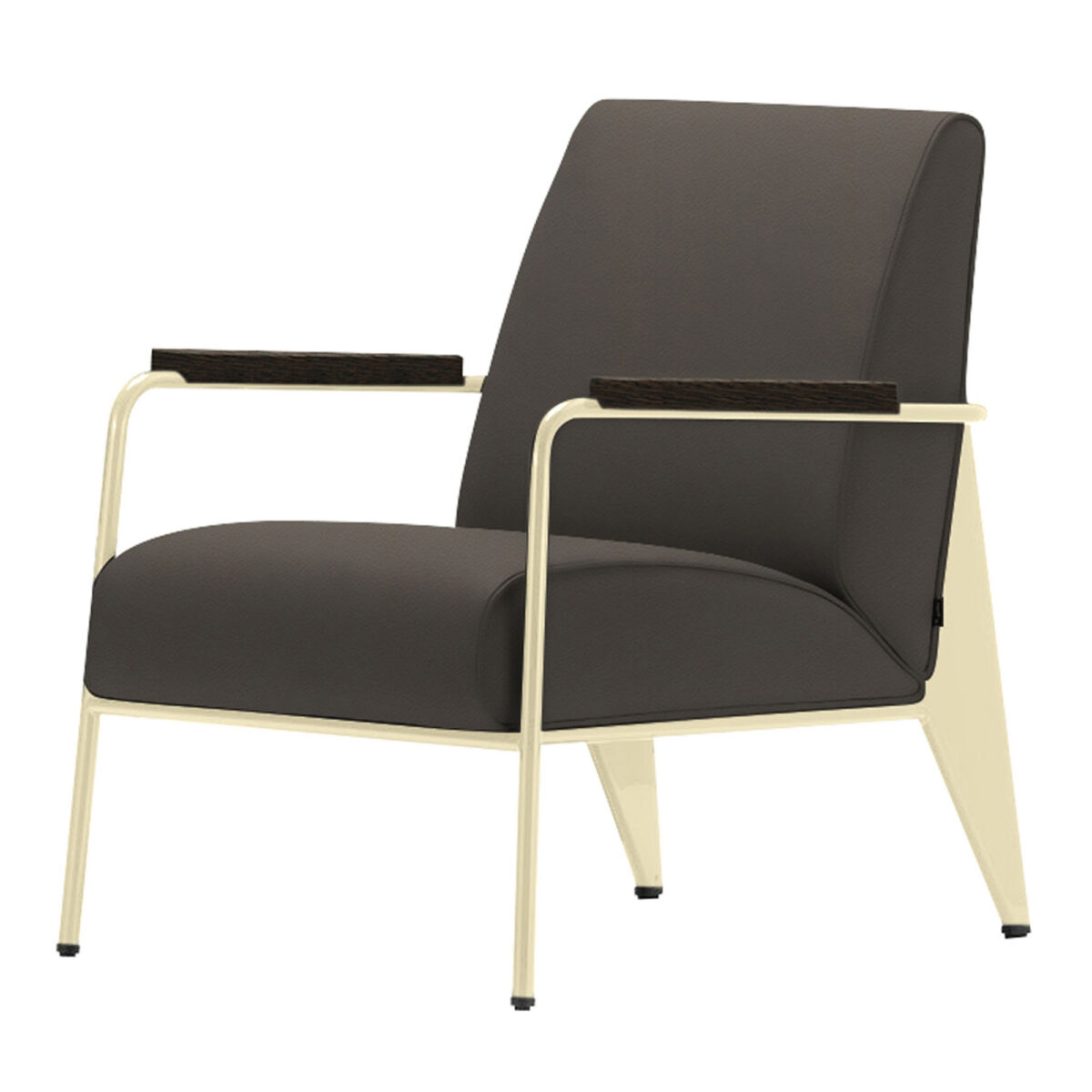 Fauteuil de Salon Ecru, Dark Oak, Umbra Grey