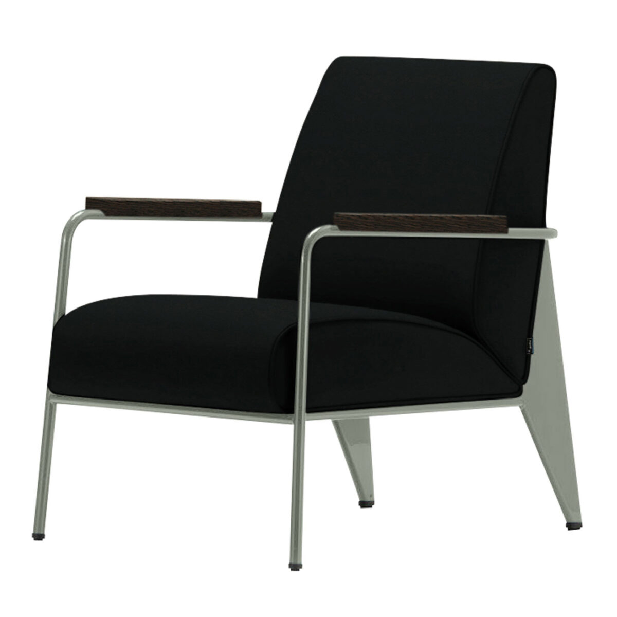 Fauteuil de Salon Gris Vermeer, Dark Oak, Nero