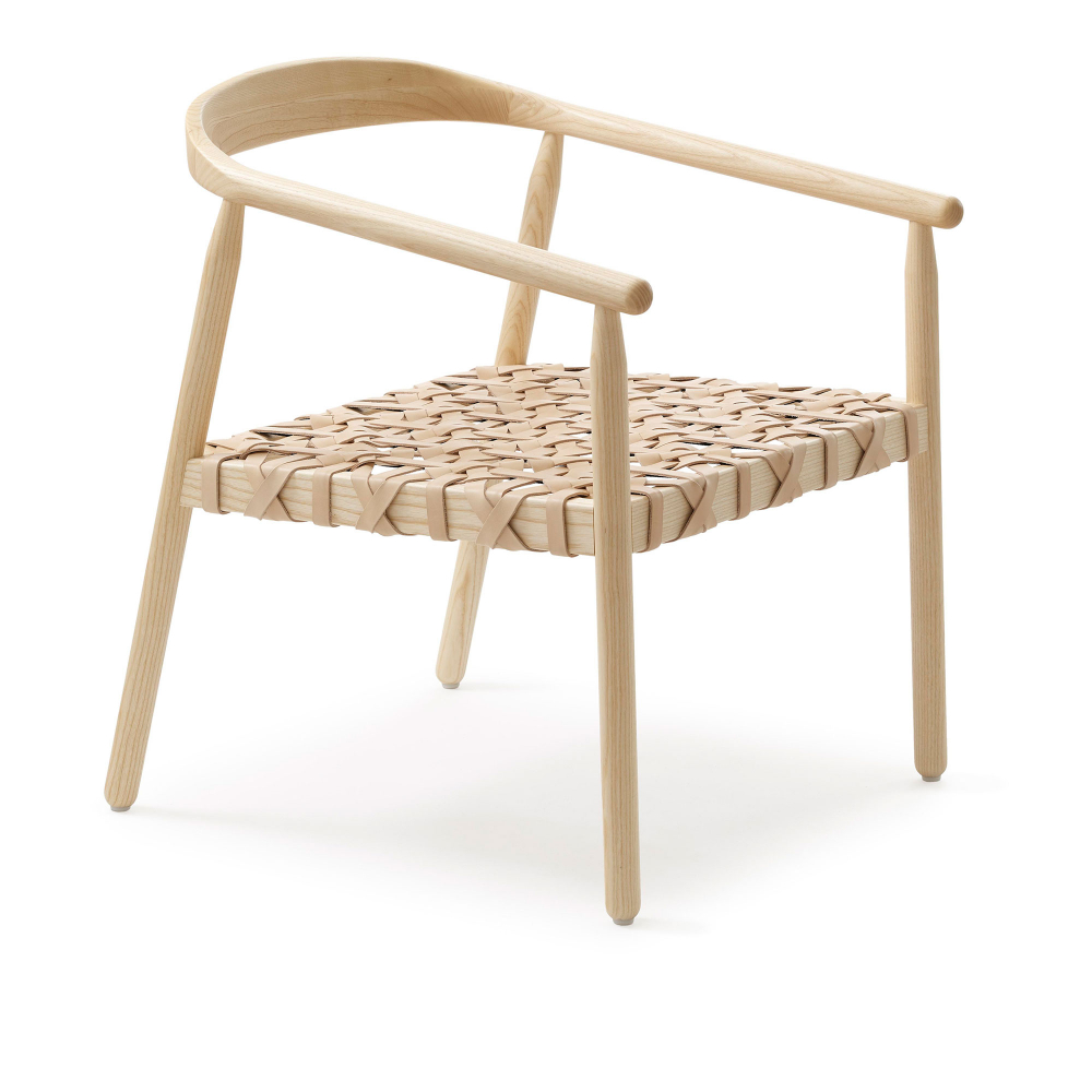 Fay Chair, Natural Ash Tärnsjö Vegetable Tanned Leather