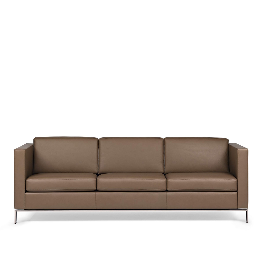 Foster 500 Sofa 2 Seater 500-20, Matt Brushed, Leather Cat. 40 Select