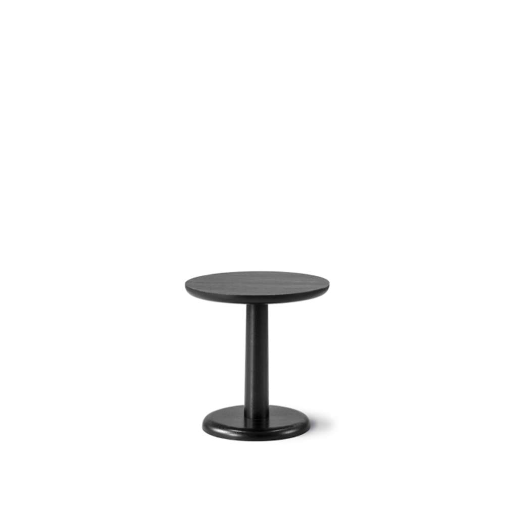 Fredericia Furniture Pon sidobord ek svart lack, ø40 cm