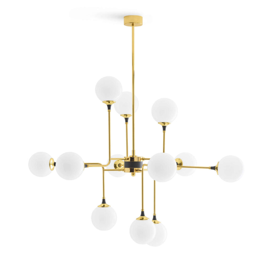 Galassia Suspension Gold/White Ø 120