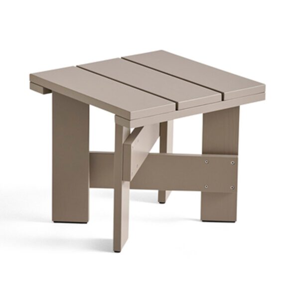 HAY Crate Low Table bord 45x45x40 cm lackad furu London fog