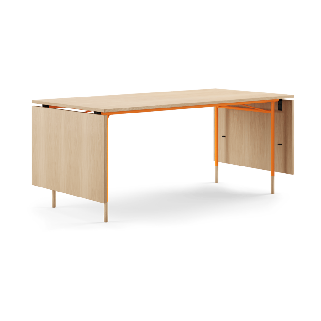 House of Finn Juhl Nyhavn Dining Table matbord med klaffar Ljus ek-orangea ben
