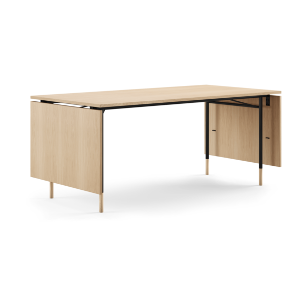 House of Finn Juhl Nyhavn Dining Table matbord med klaffar Ljus ek-svarta ben